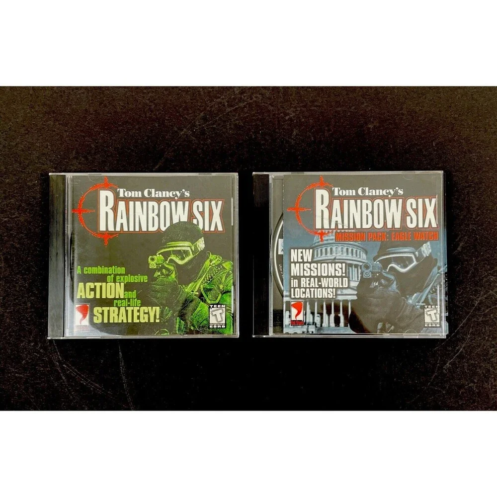 Tom Clancy's Rainbow Six & Rainbow Six Mission Pack: Eagle Watch Lot of 2 PC